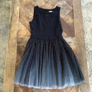 Girls size medium cotton bodice with tulle skirt